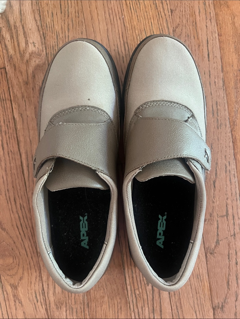 Apex Casual Slip-On Shoes in Taupe and Black